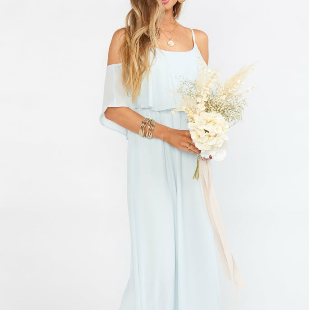 Show Me Your Mumu Caitlin Ruffle Maxi Dress M